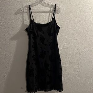Black mini dress